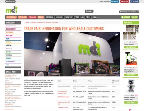 Wholesale tradefairs